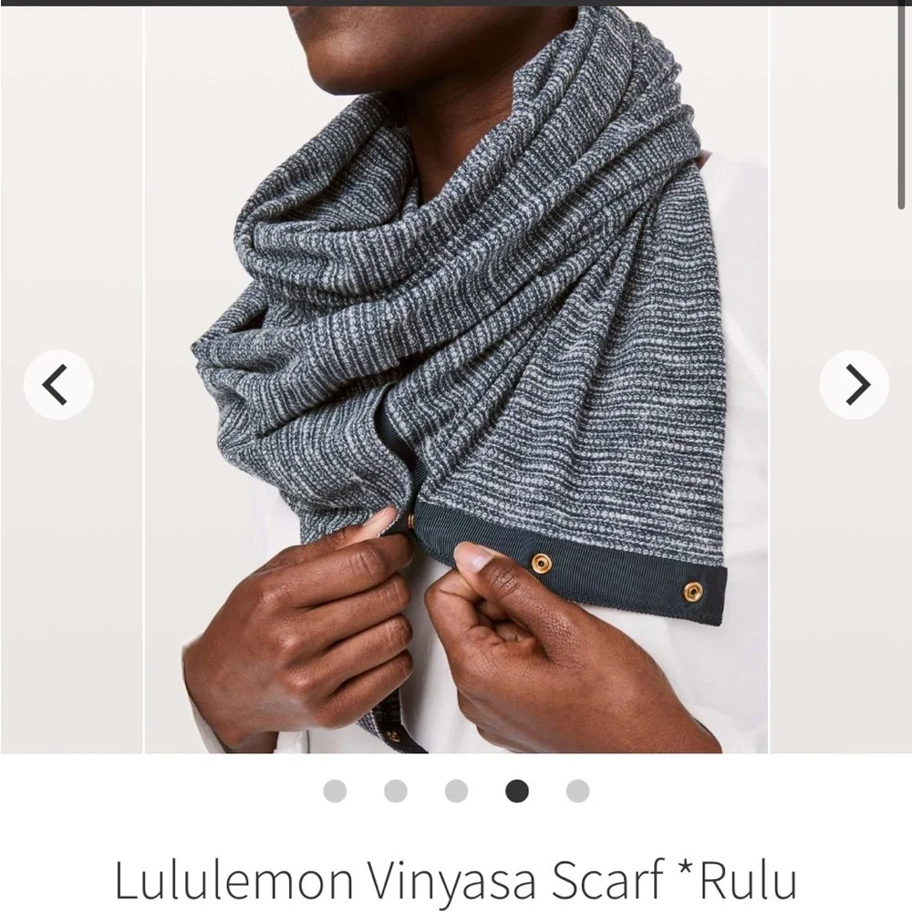 Lululemon Vinyasa Scarf *Rulu Coco Pique True Navy Heathered True Navy